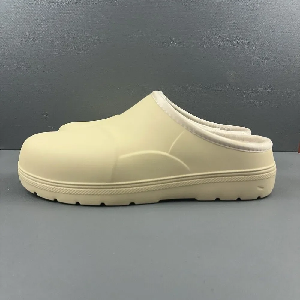 Fubuki Nozawa Clog Mens Size US 12 EU 45 Sand Beige Slipper Lined Shoes NEW